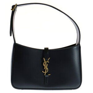 SAINT LAURENT PARIS Le Cin Cassette Handbag Black Leather